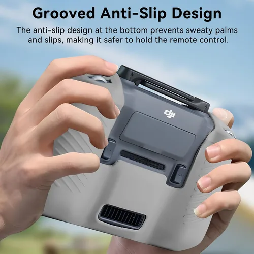 Vista 6 de Craznick RC Pro 2 Funda protectora de silicona - Protector de pantalla de control remoto 2 en 1, funda de protección de silicona transparente HD