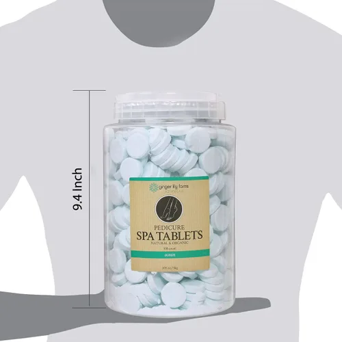 Vista 7 de Ginger Lily Farms Botanicals - Tabletas de spa de pedicura, naturales y orgánicas, repone la humedad, suaviza y acondiciona la piel, aroma oceánico
