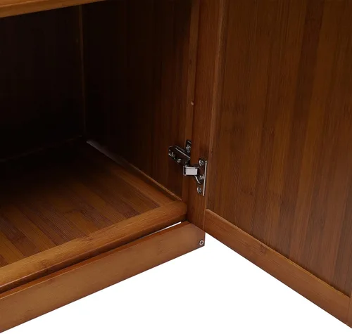 Vista 5 de Zapatero grande de 7 niveles con puertas y compartimento alto, organizador de almacenamiento para tacones, botas, zapatero para 28-33 pares