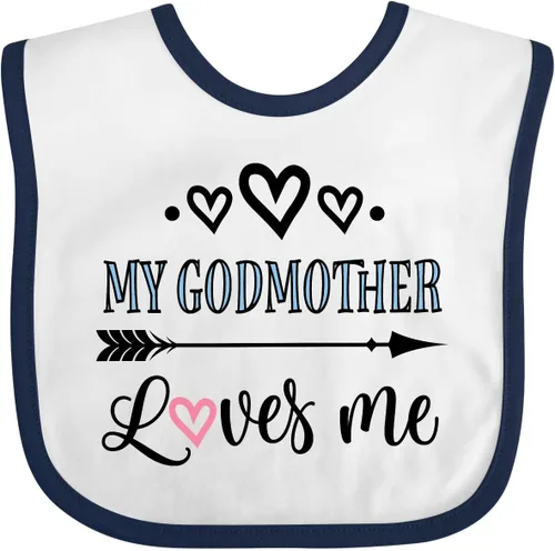 Vista 16 de inktastic Babero para bebé My Godmother Loves Me Godchild