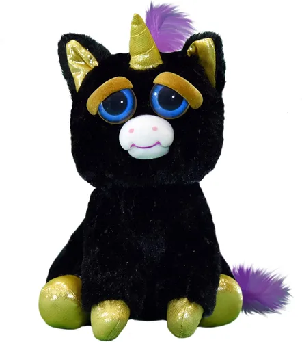 Vista 2 de Feisty Pets Gloria Golddigger Unicornio Negro