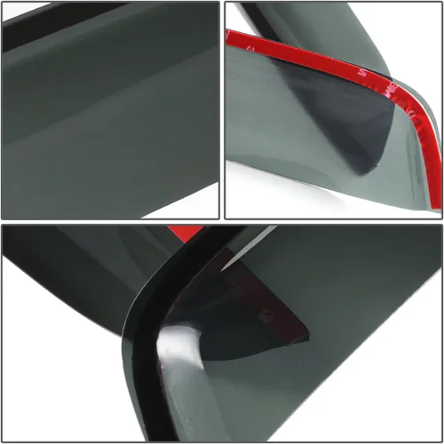 Vista 5 de Auto Dynasty 4 piezas de viseras adhesivas para ventanas, deflector protector contra la lluvia, compatible con Chevy Cruze 2011-2014, acrílico