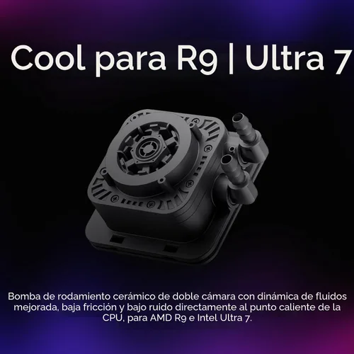 Vista 3 de Cooler Master Elite Liquid 240 AIO Liquid CPU Cooler, ARGB