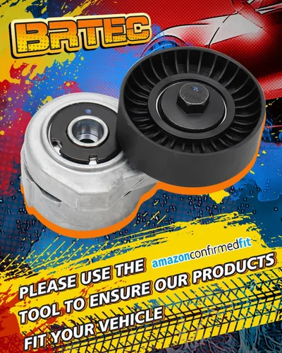 Vista 5 de BRTEC 38114 Tensor de correa con polea compatible con Ford Ranger 1992-2008 para Mustang 2007-2010 para Mercury Sable 1993-2005 para Mazda B3000
