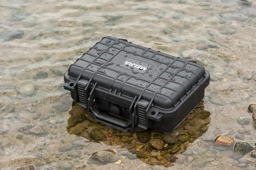 Vista 8 de MEIJIA Funda rígida protectora impermeable portátil para todo tipo de clima, funda para cámara pequeña, funda seca con espuma personalizable