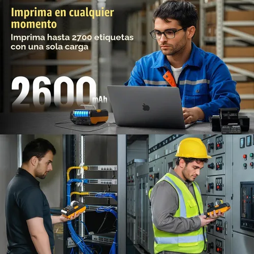 Vista 2 de Makeid EP53 - Etiquetadora con cinta de transferencia térmica de 2 pulgadas