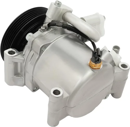 Vista 6 de Compresor de A/C, compresor de aire A/C embrague de CA conjunto de 5 ranuras para 2007 2008 2009 Suzuki SX4 2.0L