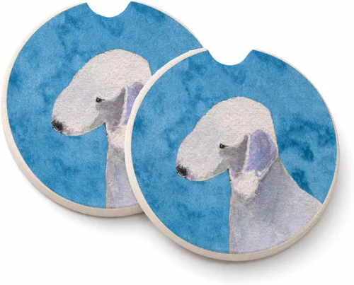 Vista 44 de Caroline's Treasures SS4767-BUCARC - Juego de 2 portavasos para automóvil, diseño de bulldog inglés, absorbentes para automóvil, portavasos