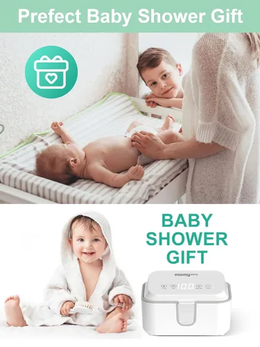 Vista 9 de MOMYEASY Calentador de Toallitas para Bebé, Dispensador de Toallitas de Gran Capacidad con 3 Modos de Temperatura, Calentador de Toallitas