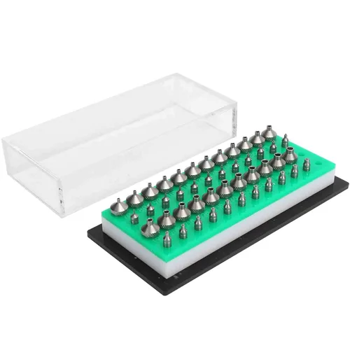 Vista 8 de Reloj de diamantes de imitación para ajustar la máquina, micrómetro de paso de rosca, herramientas de mantenimiento de reloj, herramientas