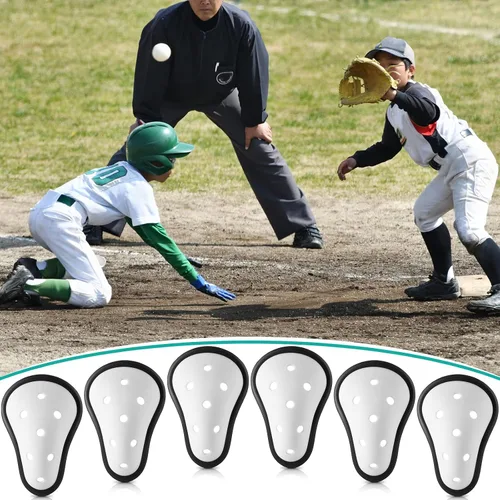 Vista 6 de Sratte 6 piezas de copa atlética protectora suave para niños de 7 a 12 años de edad, ropa interior para hombre, copa deportiva para niños, fútbol