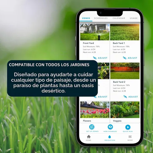 Vista 6 de Rachio 3 Paquete inteligente: Controlador de 8 zonas con carcasa para exteriores