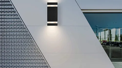 Vista 3 de LMP LED luz de pared cuadrada, luces al aire libre, cuerpo de aluminio impermeable, 3000k 5W con certificado ETL