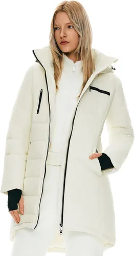 Vista 20 de Orolay - Chaqueta de plumón para mujer, abrigo de longitud media