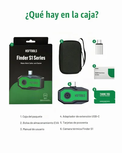 Vista 9 de Cámara térmica Finder S1 para Android, cámara de imagen térmica de súper resolución 192x192, cámara térmica para teléfonos y tabletas Android