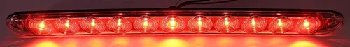 Vista 3 de 15" Luz trasera roja transparente multifunción, marcador de alto y giro, barra LED para camiones, impermeable, fabricada en EE.UU