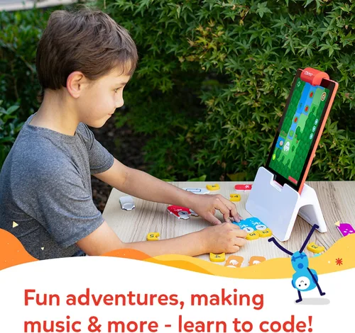 Vista 3 de Osmo - Kit de iniciación de codificación más agencia de detectives para tableta Fire - 3 juegos educativos de aprendizaje - Edades 5-12 - Aprende a