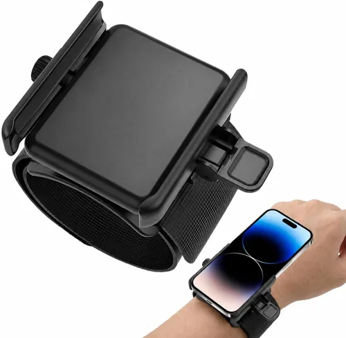 Vista 8 de Soporte para teléfono, sin bloqueo de pantalla, soporte de teléfono giratorio de 360°, bloqueo de memoria, liberación rápida, para Android, iPhone