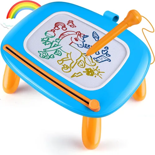 Vista 9 de Smasiagon Juguetes para niñas y niños, tablero de dibujo magnético para niños pequeños, tablero de garabatos de aprendizaje temprano escritura