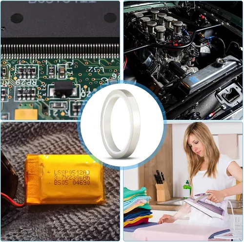 Vista 7 de Zonon Cinta térmica transparente de 108 pies para sublimación y transferencia de calor, resistente a altas temperaturas, ideal para placas