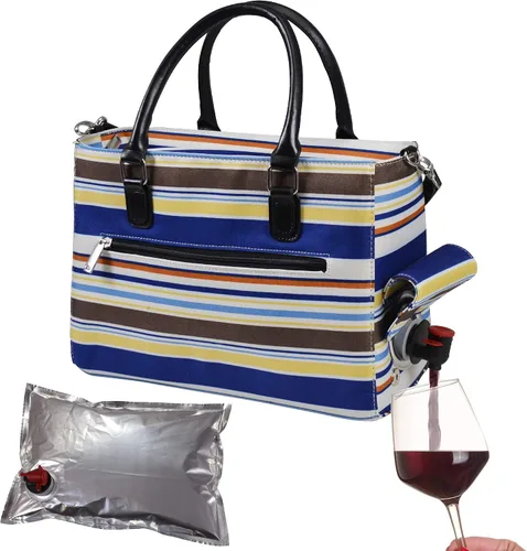 Vista 9 de Primeware – Bolsa aislante para bebidas con bolsa de 3 litros Almacenamiento térmico caliente y frío Dispensador portátil para vino, cócteles