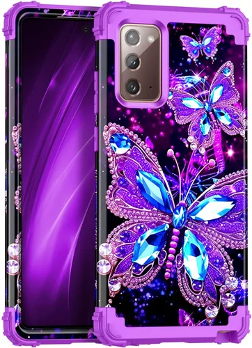 Vista 21 de Miqala Funda para Galaxy S9, brilla en la oscuridad, tres capas, resistente, a prueba de golpes, protección de cuerpo completo, parachoques