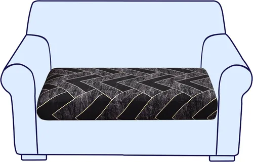 Vista 100 de CRFATOP Fundas elásticas de cojín de repuesto para sofá, fundas de asiento de sofá impresas, lavable, extraíble, protector de muebles individual