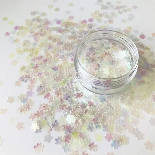 Vista 6 de PrettyG Paquete de 0.35 oz/paquete – Sakuras lentejuelas purpurina – Festival Rave belleza maquillaje cara cuerpo uñas arte decoración C03