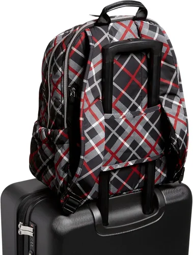 Vista 5 de Vera Bradley Mochila Campus de sarga de rendimiento para mujer, a cuadros, talla única