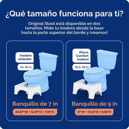 Vista 8 de Squatty Potty The Original - Taburete de inodoro para baño, color gris, 9 pulgadas