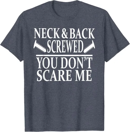 Vista 96 de Camiseta divertida para recuperación de cirugía de columna vertebral y cuello y espalda, Negro