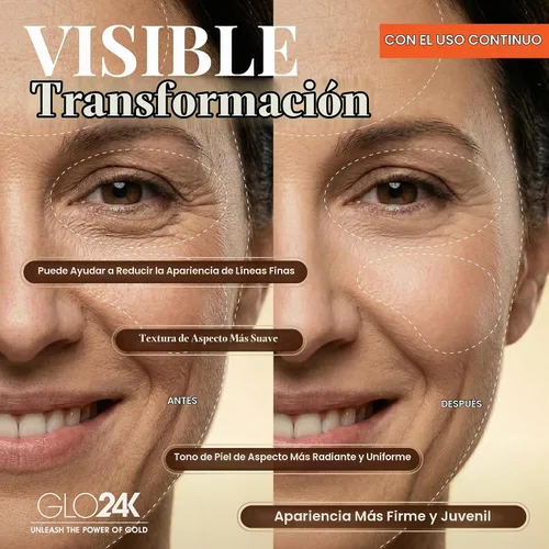 Vista 6 de Máscara de belleza facial GLO24K. (Super Máscara)