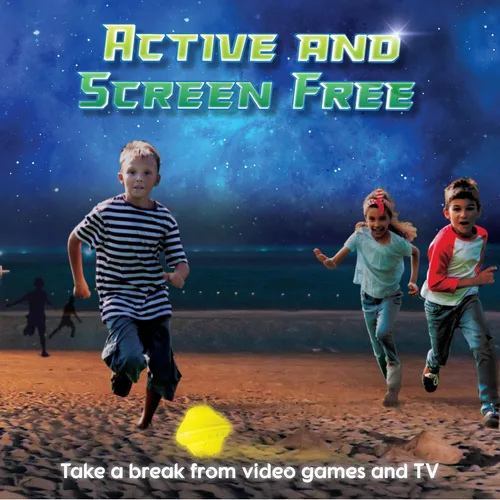 Vista 7 de Starlux Games Cosmic Kick The Can: Juego al aire libre con un giro galáctico Edades 5+, 4-12 jugadores Juguetes que brillan en la oscuridad