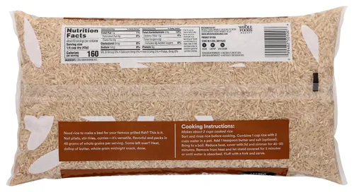 Vista 2 de 365 by Whole Foods Market, Arroz integral de grano largo, 80 onzas