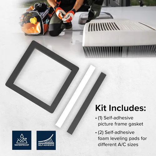 Vista 3 de Camco 25071 14" x 14" Aire acondicionado universal para techo Juego de Juntas