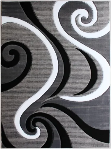 Vista 17 de Masada Sophia Collection Tapete de Bienvenida Tallado a Mano Moderno Contemporáneo Turquesa Blanco Gris Negro, Tapete de Puerta, Alfombra de Baño