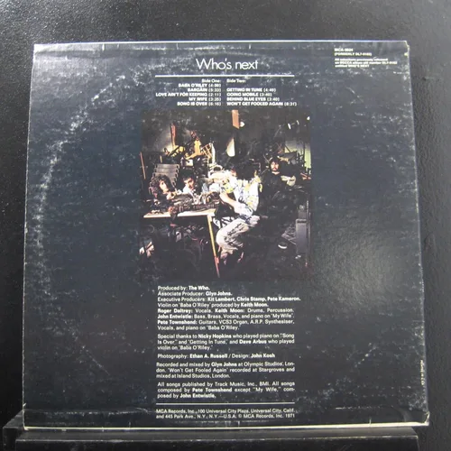 Vista 2 de THE WHO: Who's Next (LP Vinyl) [MCA Records MCA-3024, 1977]