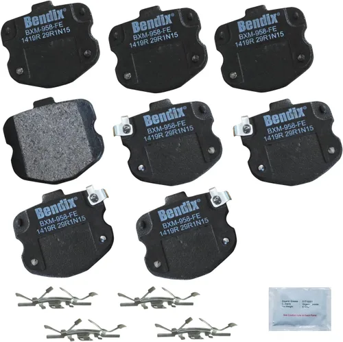 Vista 133 de Bendix Priority1 CFC154 - Juego de pastillas de freno de disco para Avanti II, Century, LeSabre, Regal, Riviera, chasis comercial, DeVille
