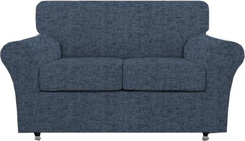 Vista 22 de CRFATOP Fundas para sillas suaves de 2 piezas para perros, fundas elásticas para sillón de 1 plaza, fundas de muebles de sofá lavables con 1 funda