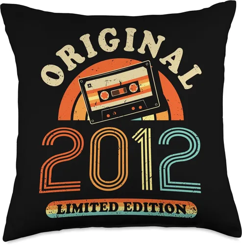 Vista 4 de Retro Limited Edition 2012 Cassette Tape 14th Birthday Throw Pillow
