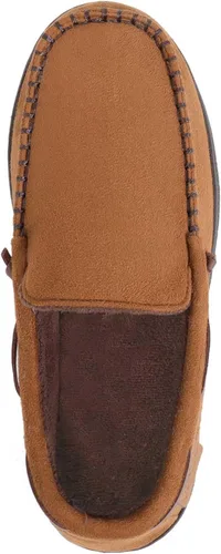 Vista 3 de Zigzagger - Pantuflas estilo mocasín de microgamuza y espuma viscoelástica, para hombre