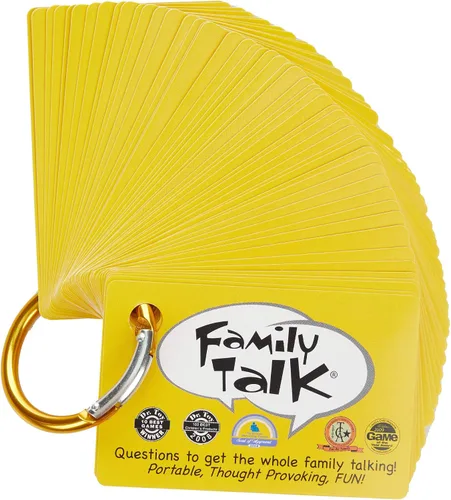 Vista 4 de Juegos de mesa portátiles Around The Table, iniciadores de conversación significativos y juego de viaje en automóvil - Family Talk
