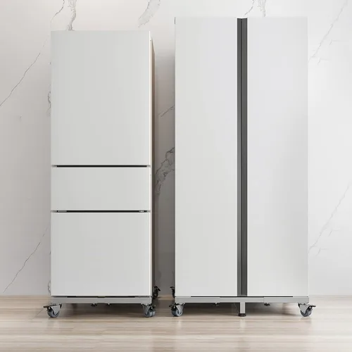 Vista 7 de CHINCHILLA Base de soporte móvil de todo acero inoxidable resistente para refrigerador, soporte de lavadora con ruedas, plataforma de muebles