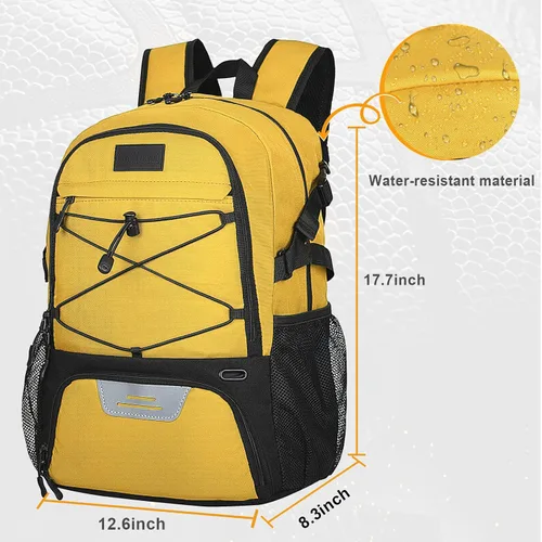 Vista 15 de Goloni Mochila de fútbol,Mochila de baloncesto con compartimento para pelotas y compartimento para zapatos,Mochila para baloncesto,Fútbol