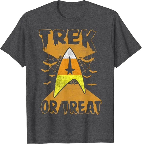 Vista 3 de Star Trek Candy Corn Trek Or Treat - Camiseta de Halloween, Negro, S
