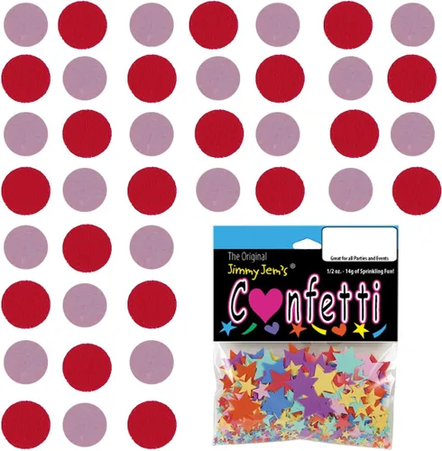 Vista 220 de Confetti Circle 1/4" Negro, Azul Marino Combo - 2 bolsas de media onza (1 oz) (8550/9971)
