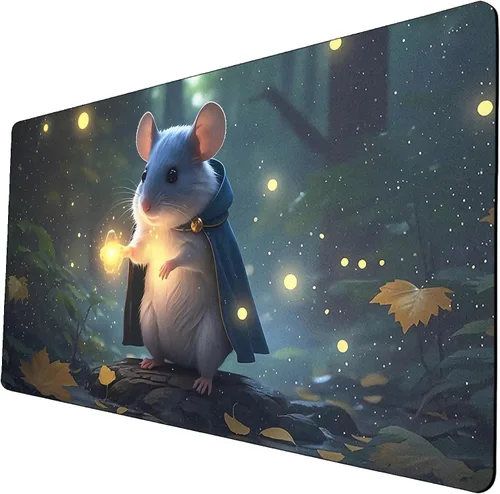 Vista 30 de MTG - Tapete de juego con bordes cosidos, parte inferior de goma antideslizante, tapete de juego TCG para gatos, superficie de goma lisa, tapete