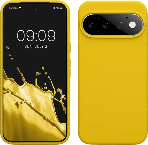 Vista 87 de kwmobile Funda Compatible con Google Pixel 6 - Funda de teléfono de silicona de TPU con acabado suave - Océano Profundo
