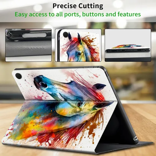 Vista 85 de Funda para tablet Kindle Fire 7 2019/2017 lanzamiento 9ª/7ª generación 7 pulgadas, ligera, protectora de piel sintética, cubierta inteligente