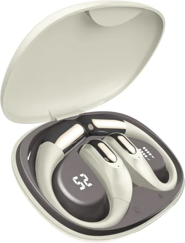 Vista 7 de Auriculares deportivos inalámbricos Bluetooth, auriculares ligeros con ganchos para los oídos, auriculares inalámbricos Bluetooth5.4, tiempo de Verde